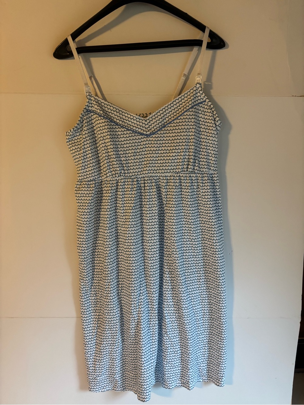 Petite Plume Women’s Pima Maternity Nursing Nightgown in La Mer, never worn Med
